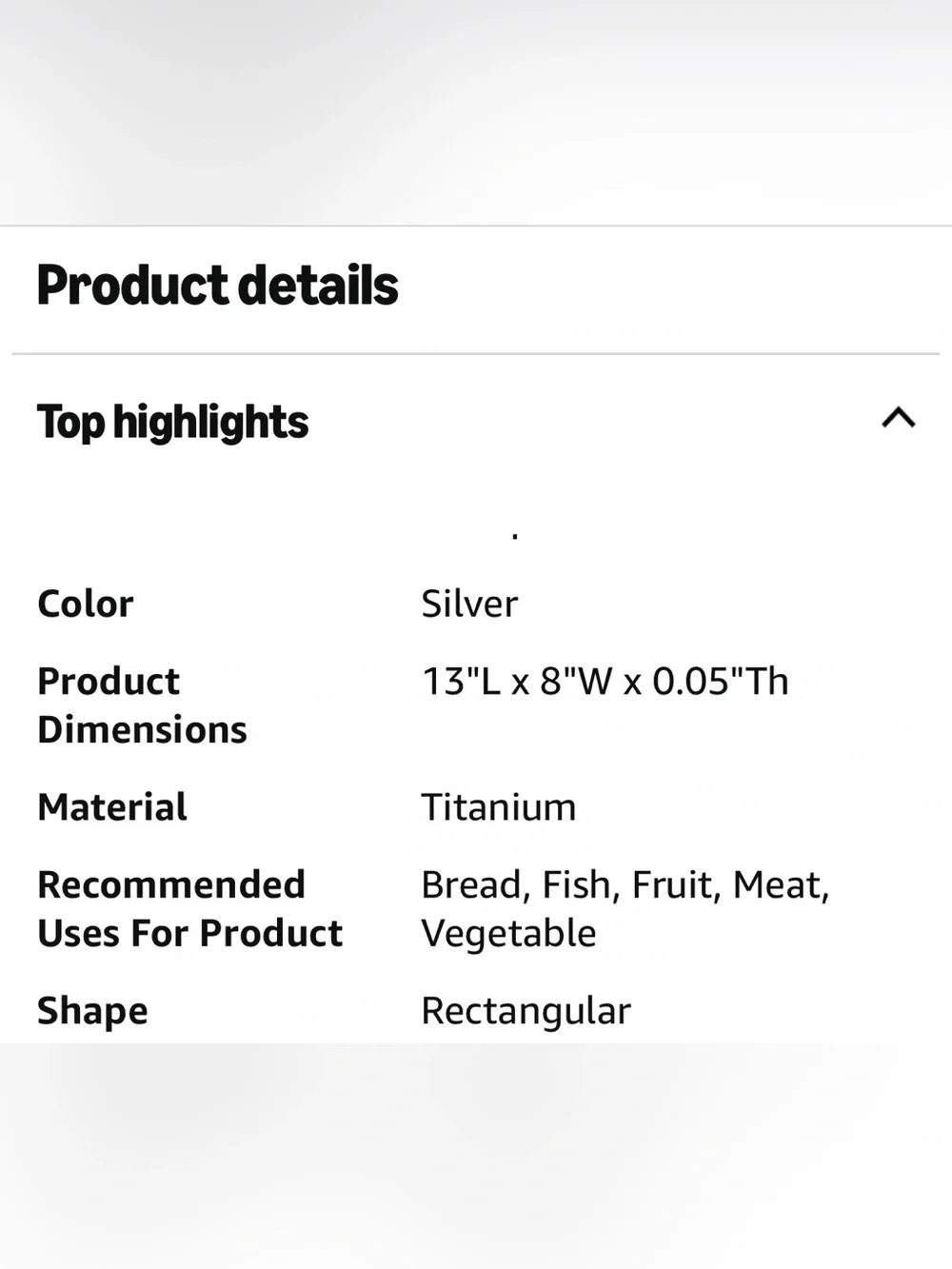 Titanium Cutting Board, 100% Pure Titanium Cutting Boards for Kitchen